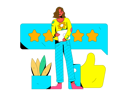 پیش‌نمایش فایل girl-giving-customer-ratings-11577197 از پک بررسی‌ها و بازخوردها
