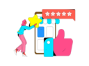 پیش‌نمایش فایل girl-reviewed-online-store-11577196 از پک بررسی‌ها و بازخوردها