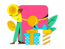 پیش‌نمایش فایل girl-with-gift-angpow-11577314 از پک امور مالی