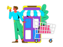 پیش‌نمایش فایل boy-doing-online-marketing-11577373 از پک تجارت الکترونیک