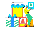 پیش‌نمایش فایل boy-doing-online-shopping-11577348 از پک تجارت الکترونیک