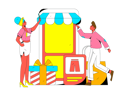 پیش‌نمایش فایل couple-buying-clothes-online-11577351 از پک تجارت الکترونیک