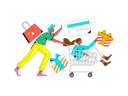 پیش‌نمایش فایل couple-doing-shopping-11577346 از پک تجارت الکترونیک