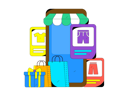 پیش‌نمایش فایل online-shopping-app-11577353 از پک تجارت الکترونیک