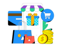 پیش‌نمایش فایل online-shopping-app-11577357 از پک تجارت الکترونیک