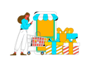 پیش‌نمایش فایل woman-doing-online-shopping-11577347 از پک تجارت الکترونیک