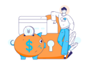 پیش‌نمایش فایل man-saves-money-for-shopping-11599997 از پک پرداخت با کارت