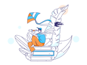 پیش‌نمایش فایل student-enjoy-reading-book-11599966 از پک فصل بهار