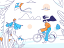 پیش‌نمایش فایل woman-enjoying-cycling-in-park-11599963 از پک فصل بهار