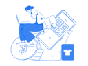 پیش‌نمایش فایل girl-doing-payment-using-qr-code-11588086 از پک تجارت الکترونیک