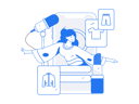 پیش‌نمایش فایل girl-making-cloth-blogging-11588067 از پک تجارت الکترونیک