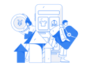 پیش‌نمایش فایل people-doing-mobile-shopping-while-getting-sale-growth-11588061 از پک تجارت الکترونیک