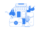 پیش‌نمایش فایل young-man-and-girl-doing-mobile-shopping-11588065 از پک تجارت الکترونیک