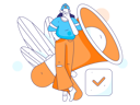 پیش‌نمایش فایل girl-doing-mobile-marketing-11618197 از پک اعلان