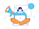 پیش‌نمایش فایل girl-working-on-laptop-while-getting-marketing-mail-11618207 از پک اعلان