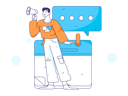 پیش‌نمایش فایل man-doing-marketing-with-schedule-11618208 از پک اعلان