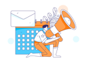 پیش‌نمایش فایل man-holding-megaphone-while-working-with-marketing-schedule-11618198 از پک اعلان