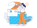پیش‌نمایش فایل girl-with-credit-card-bill-11618239 از پک پرداخت