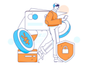 پیش‌نمایش فایل man-doing-mobile-payment-11618252 از پک پرداخت