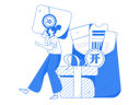 پیش‌نمایش فایل girl-using-yen-gift-card-wallet-11588029 از پک امور مالی