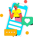 پیش‌نمایش فایل girl-looking-social-media-on-mobile-11578945 از پک رسانه های اجتماعی