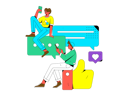 پیش‌نمایش فایل guys-looking-social-media-comment-using-mobile-11578937 از پک رسانه های اجتماعی