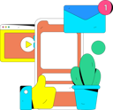 پیش‌نمایش فایل social-media-mail-on-mobile-11578967 از پک رسانه های اجتماعی