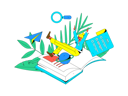 پیش‌نمایش فایل young-girl-doing-book-research-11578933 از پک خواندن