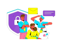 پیش‌نمایش فایل engineers-analyzing-data-security-11577156 از پک امنیت سایبری