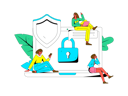 پیش‌نمایش فایل engineers-analyzing-data-security-11577160 از پک امنیت سایبری