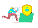 پیش‌نمایش فایل man-working-on-cyber-security-program-11577165 از پک امنیت سایبری