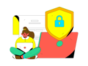 پیش‌نمایش فایل woman-working-on-cyber-security-11577161 از پک امنیت سایبری