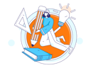 پیش‌نمایش فایل student-prepares-for-exam-11618115 از پک آموزش آنلاین