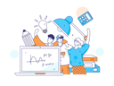 پیش‌نمایش فایل students-learning-mathematics-sums-11618144 از پک آموزش آنلاین