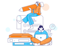 پیش‌نمایش فایل students-preparing-for-online-exams-11618159 از پک آموزش آنلاین