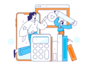 پیش‌نمایش فایل woman-calculates-expenses-on-calculator-11618155 از پک آموزش آنلاین