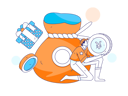 پیش‌نمایش فایل boy-saving-yen-in-money-bag-11618164 از پک فعالیت افراد