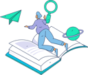 پیش‌نمایش فایل student-flying-with-book-11714783 از پک مطالعه
