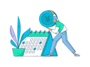 پیش‌نمایش فایل boy-making-financial-calendar-11714630 از پک ورود