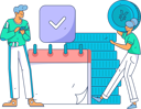 پیش‌نمایش فایل boy-making-financial-calendar-11714641 از پک ورود
