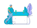 پیش‌نمایش فایل man-making-financial-calendar-11714647 از پک ورود