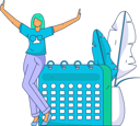 پیش‌نمایش فایل woman-with-calendar-11714646 از پک ورود