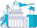 پیش‌نمایش فایل businessman-on-business-trip-11714908 از پک سفر