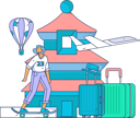 پیش‌نمایش فایل girl-enjoying-trip-11714907 از پک سفر