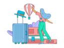 پیش‌نمایش فایل tourist-going-on-worldwide-excursion-11714944 از پک سفر
