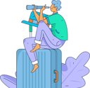 پیش‌نمایش فایل traveler-finding-way-11714933 از پک سفر