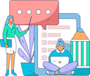پیش‌نمایش فایل woman-filling-online-survey-form-11713824 از پک تحقیق
