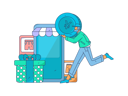 پیش‌نمایش فایل boy-doing-online-shopping-11714004 از پک تجارت الکترونیک
