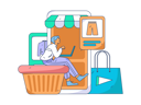 پیش‌نمایش فایل boy-doing-online-shopping-11714010 از پک تجارت الکترونیک