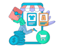 پیش‌نمایش فایل boy-doing-online-shopping-11714016 از پک تجارت الکترونیک